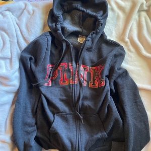 victoria’s secret and PINK zip up jacket